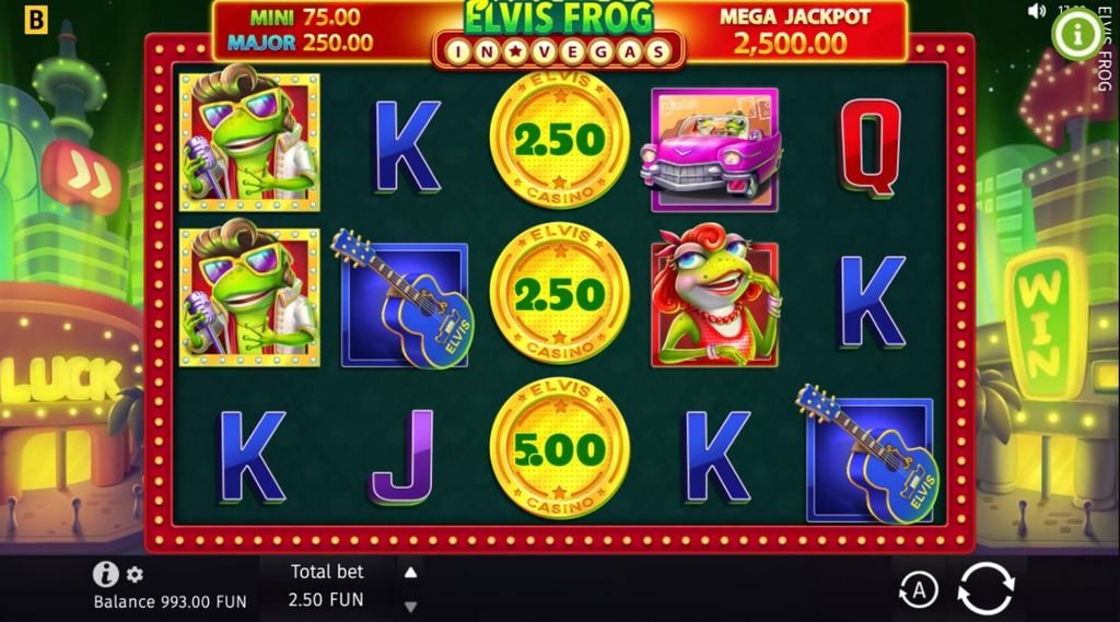 Elvis Frog in Vegas port Good fortune 2025